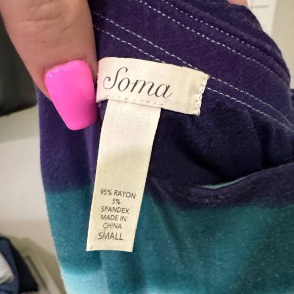 Soma Ombre Dress in green and Teal - Picture 2 of 6